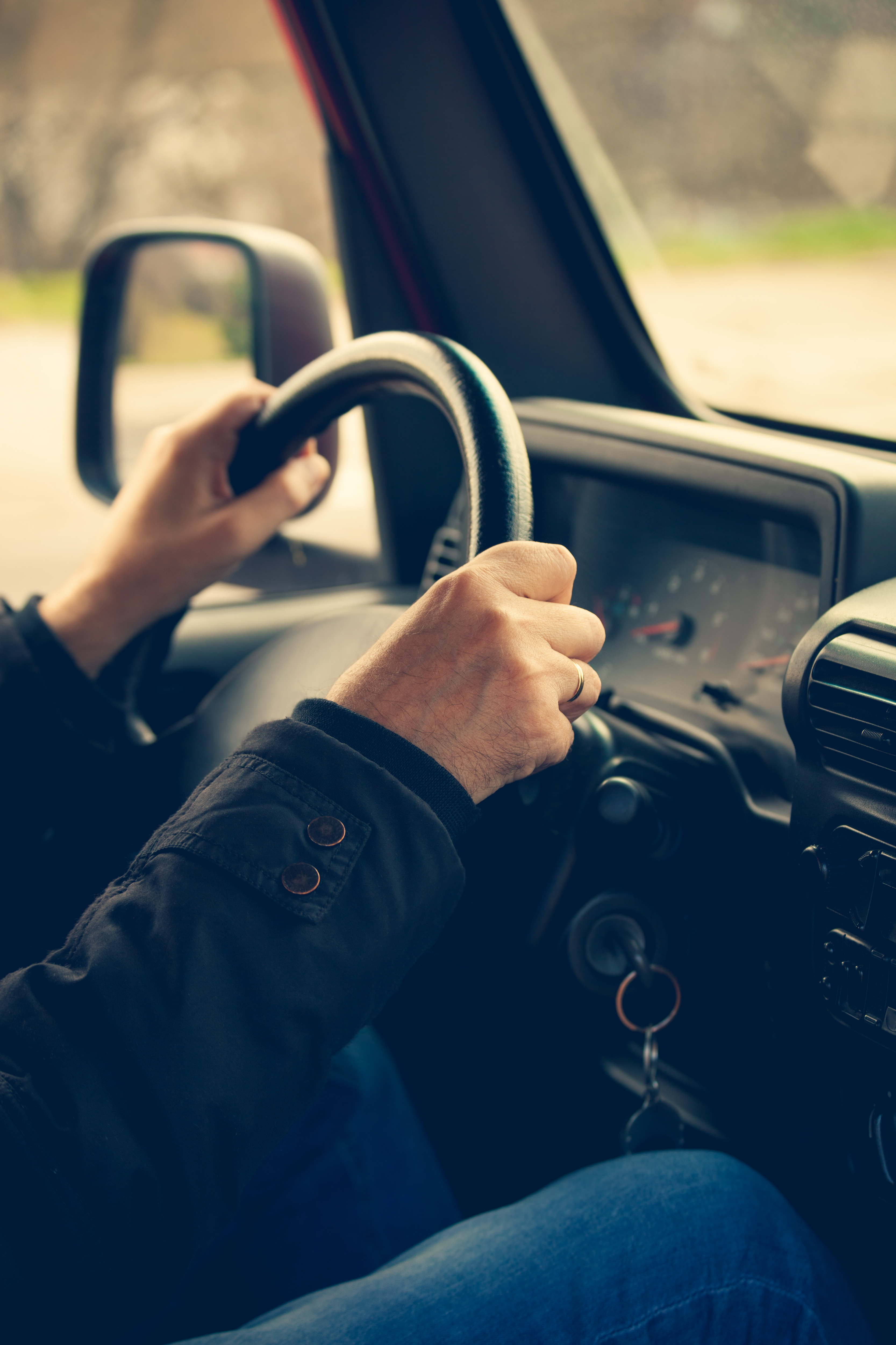 Cross Country Valet Driving Car On Highway